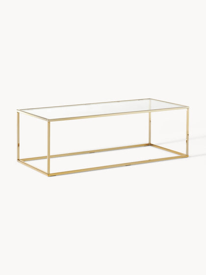 Westwing Collection Couchtisch Maya mit Glasplatte Bis zu 65% Rabatt