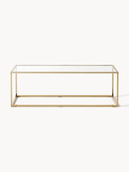 Westwing Collection Couchtisch Maya mit Glasplatte Bis zu 65% Rabatt