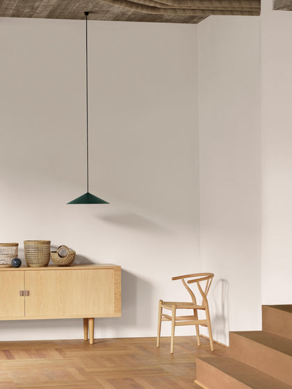 Westwing Collection Holzstuhl CH24 Wishbone Chair mit handgeflochtener Sitzfläche Sonderangebot der Fabrik