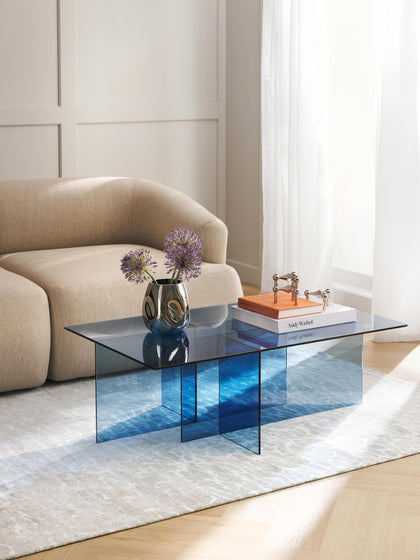 Westwing Collection Glas-Couchtisch Anouk B 102 cm Nur noch ein Tag übrig