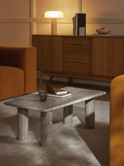 Westwing Collection Marmor-Couchtisch Mabel zollfrei