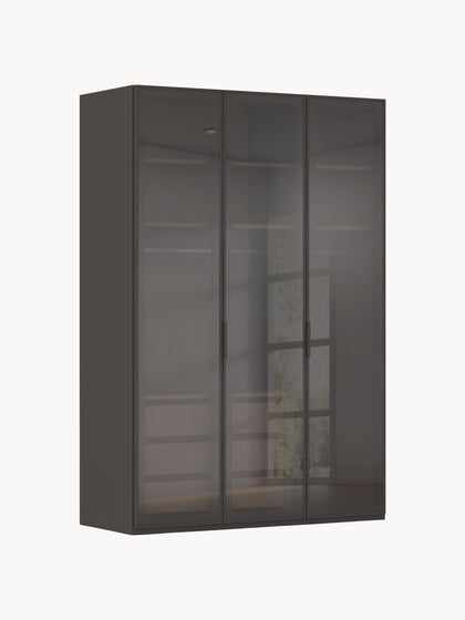 Westwing Collection Drehtürenschrank Skat Shine mit Innenbeleuchtung in verschiedenen Größen