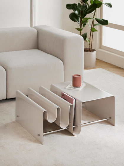 Westwing Collection Metall-Couchtisch Julia mit Zeitschriftenablage Sonderangebot