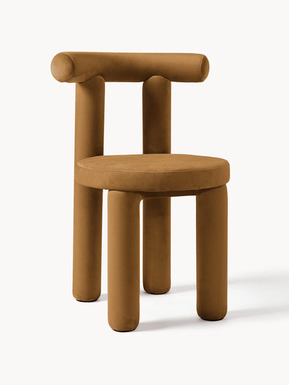 Westwing Collection Samt-Polsterstuhl Calan Online Shopping