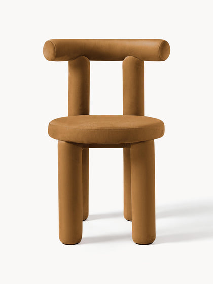 Westwing Collection Samt-Polsterstuhl Calan Online Shopping