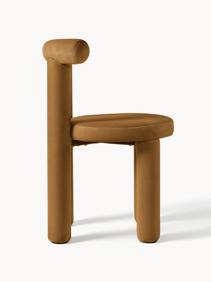Westwing Collection Samt-Polsterstuhl Calan Online Shopping