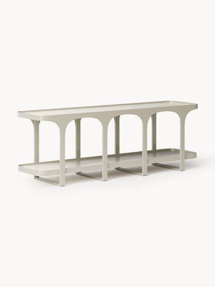 Westwing Collection Lowboard Bella in Travertin-Optik Weihnachtsangebot