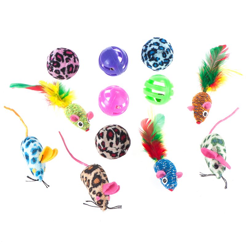 zooplus Katzenspielzeug-Set mit Bällen & Mäusen kaufen