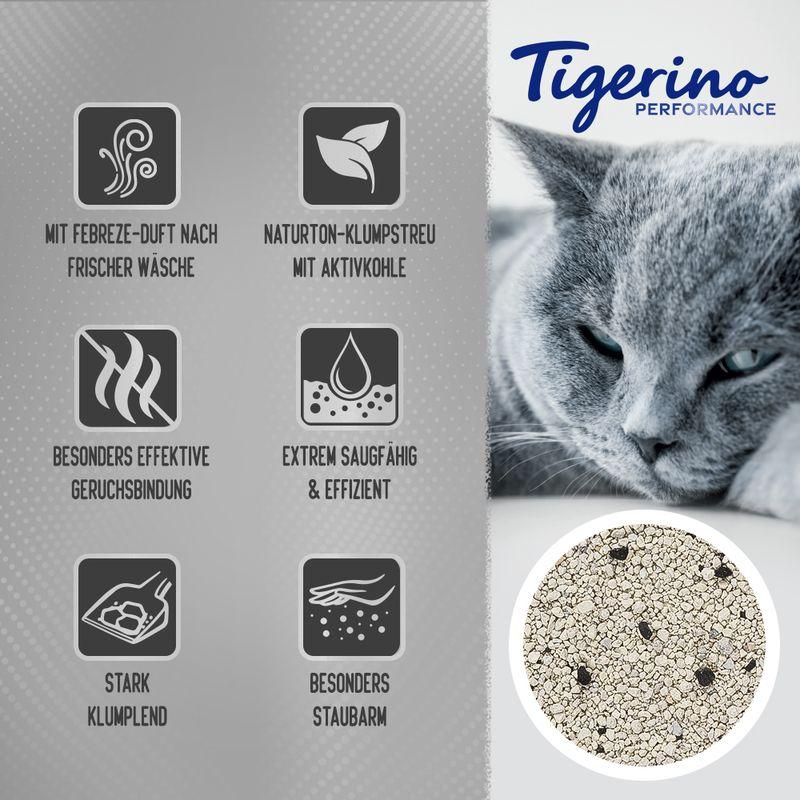 zooplus Tigerino Performance Active Carbon Katzenstreu – Febreze-Duft nach frischer Wäsche kaufen Tiefpreis
