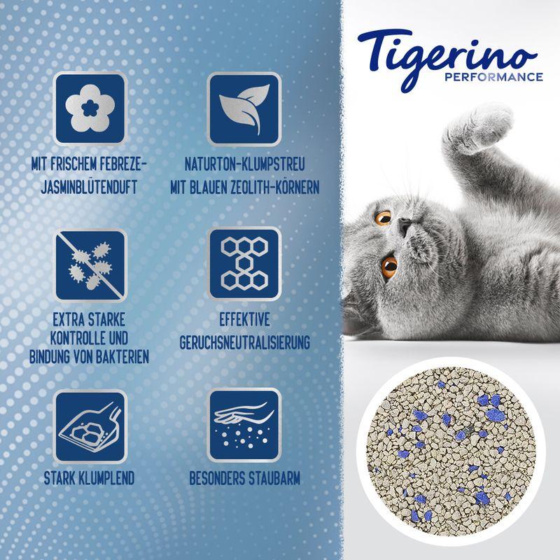 zooplus Tigerino Performance Zeolite Control Katzenstreu - Febreze-Jasminblütenduft kaufen Wochenangebot