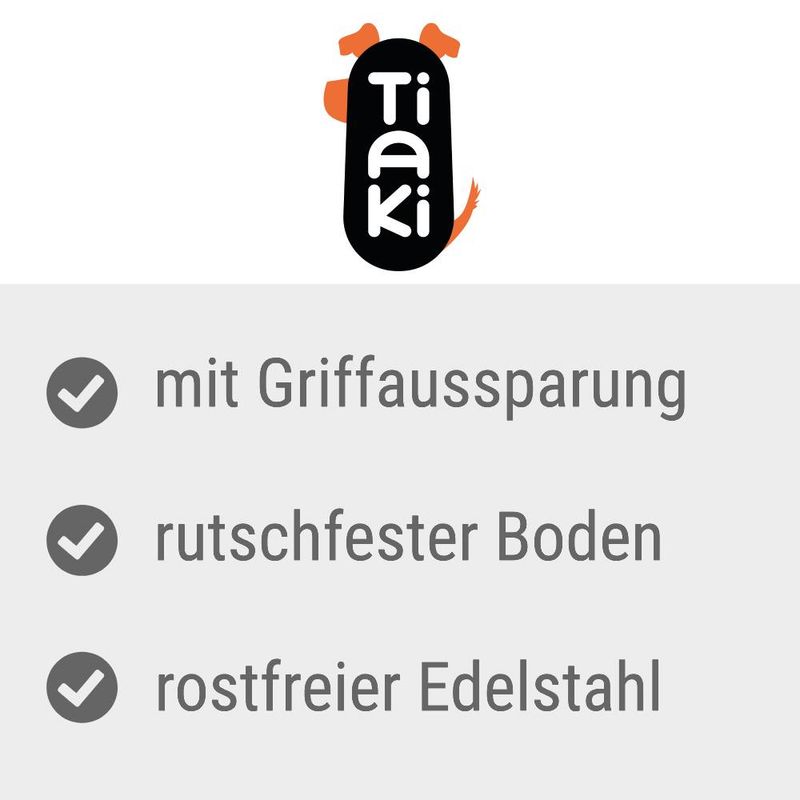 zooplus TIAKI Edelstahlnapf Easy Holding kaufen Sonderangebot