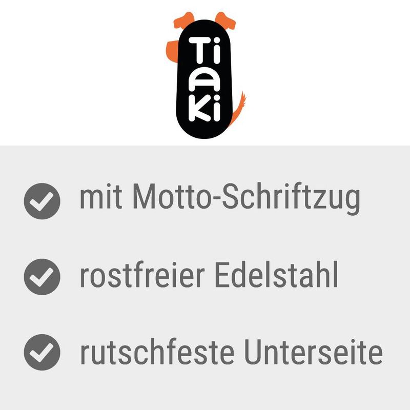 zooplus TIAKI Edelstahlnapf In The Mood For Food kaufen Online Shopping