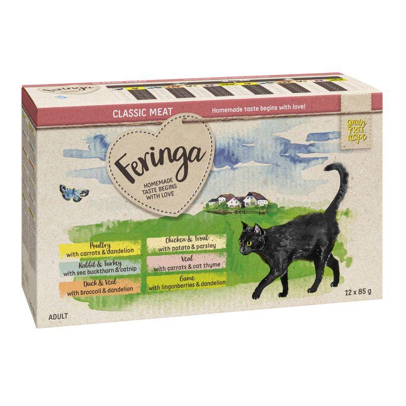 zooplus 5€ Rabatt Feringa Classic Meat Menü Pouch 24 x 85 g kaufen Letzter Tag
