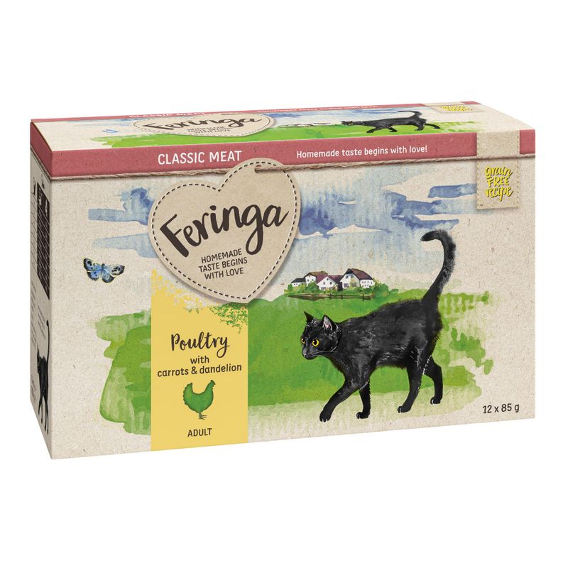 zooplus 5€ Rabatt Feringa Classic Meat Menü Pouch 24 x 85 g kaufen Letzter Tag