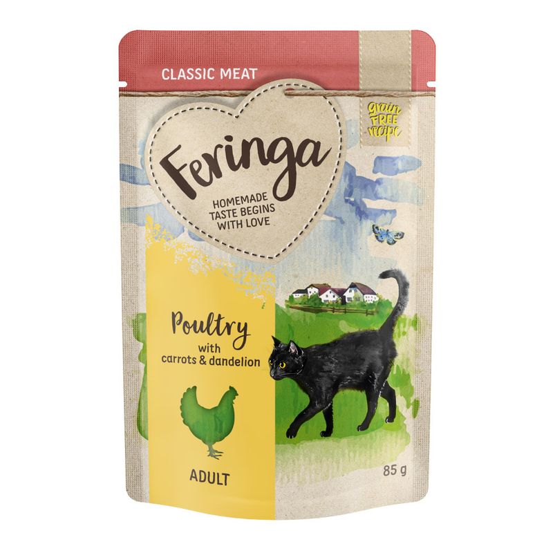zooplus 5€ Rabatt Feringa Classic Meat Menü Pouch 24 x 85 g kaufen Letzter Tag
