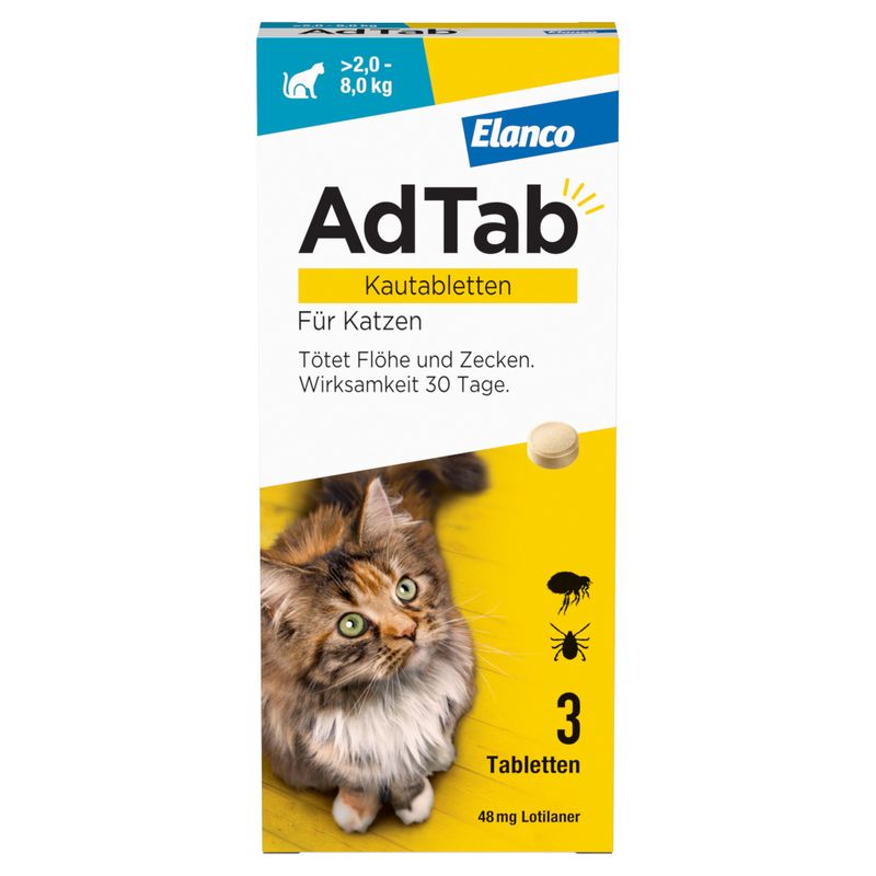 zooplus AdTab Kautabletten für Katzen von 2 bis 8 kg kaufen Nur noch ein Tag übrig