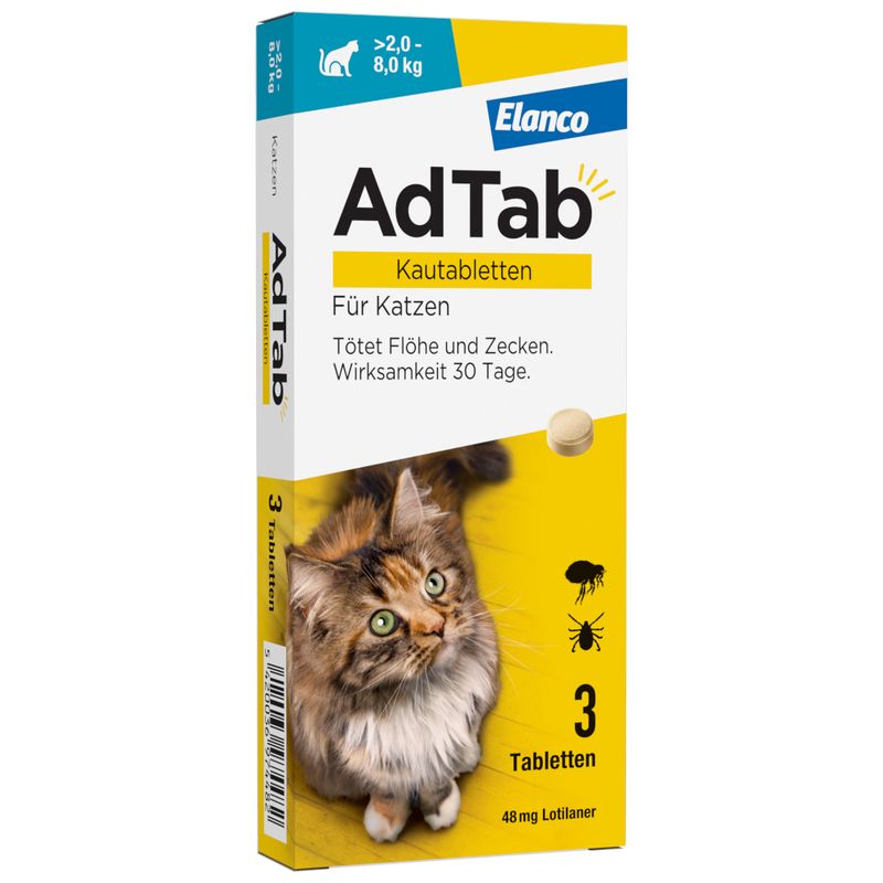 zooplus AdTab Kautabletten für Katzen von 2 bis 8 kg kaufen Nur noch ein Tag übrig