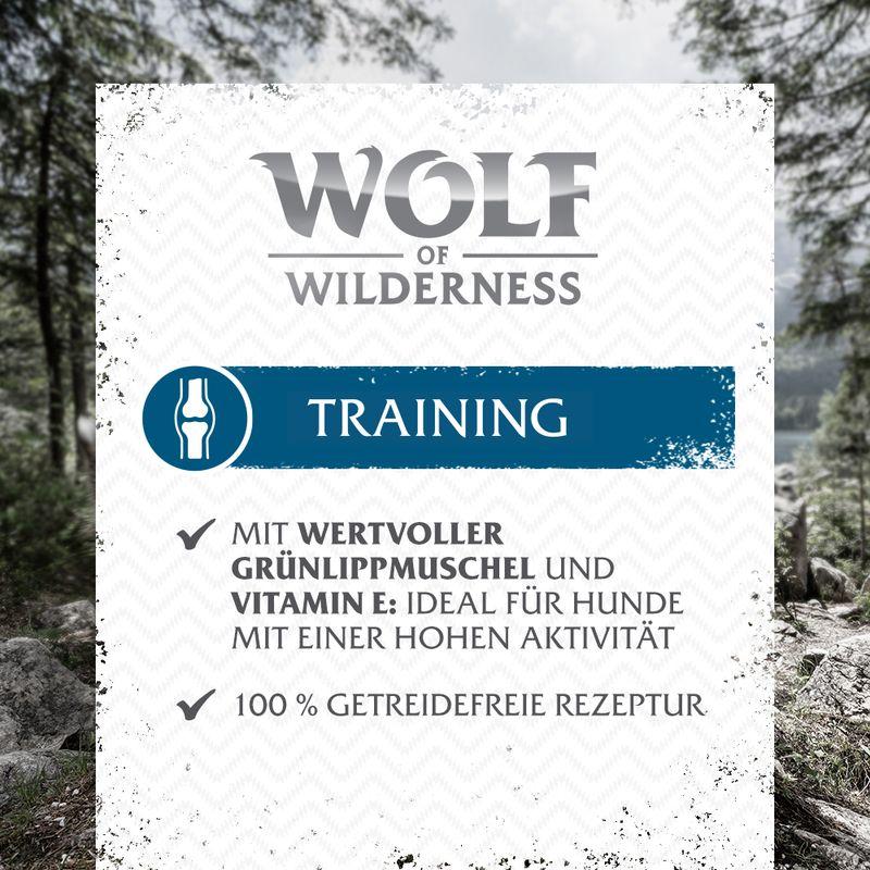 zooplus 15% Rabatt 100 g Wolf of Wilderness Training Explore Snack zum Probierpreis kaufen zollfrei