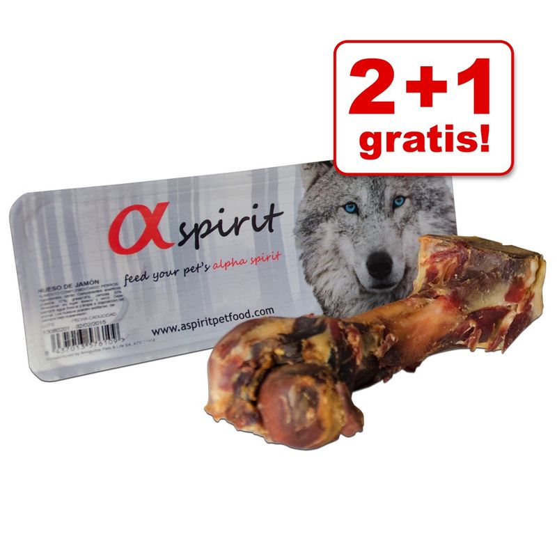zooplus 2 + 1 gratis 3 x alpha spirit Schinkenknochen kaufen Angebote