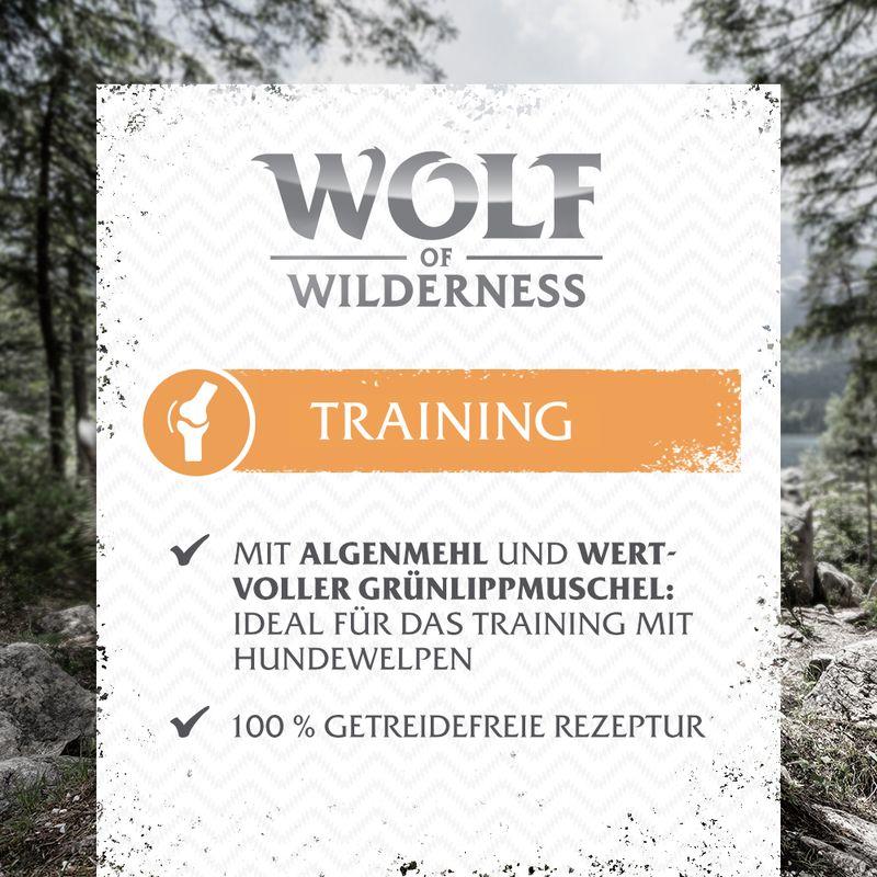 zooplus Wolf of Wilderness Training JUNIOR “Explore the Wide Acres” Huhn kaufen Schlussverkauf