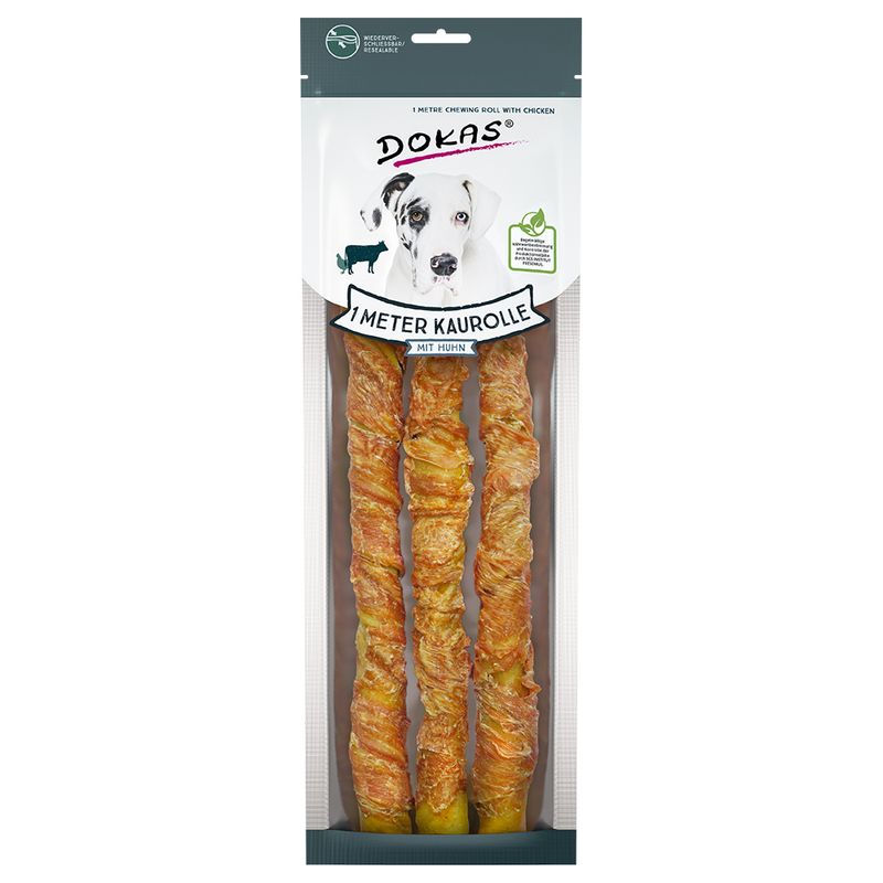 zooplus Dokas Hundesnack 1 Meter Kaurolle Mixpaket Huhn & Ente kaufen Blitzverkäufe
