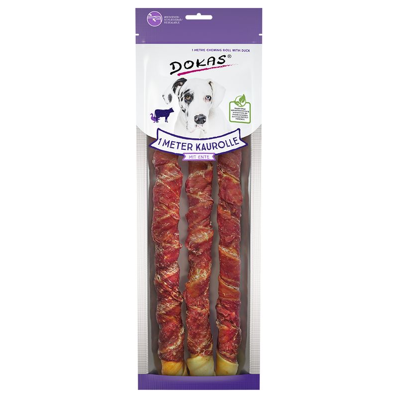 zooplus Dokas Hundesnack 1 Meter Kaurolle Mixpaket Huhn & Ente kaufen Blitzverkäufe