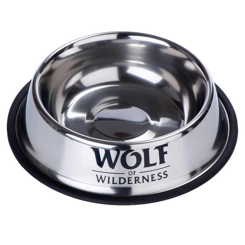 zooplus Wolf of Wilderness Rutschfester Edelstahlnapf für Hunde kaufen Fabrikladen