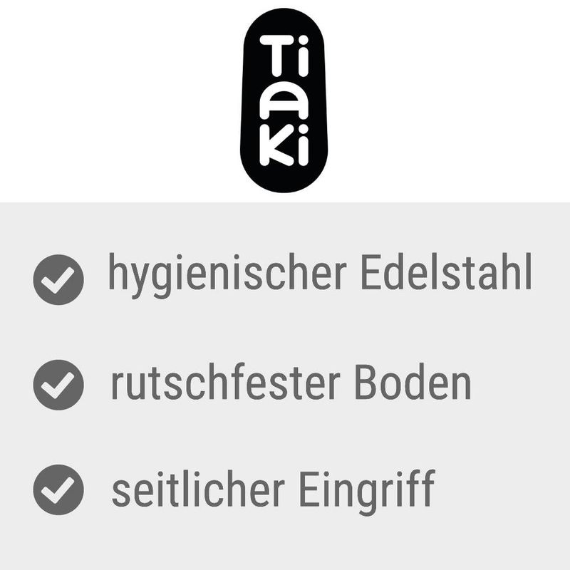 zooplus TIAKI Anti-Rutsch-Napf transparent blau kaufen Rabatte dieses Monats