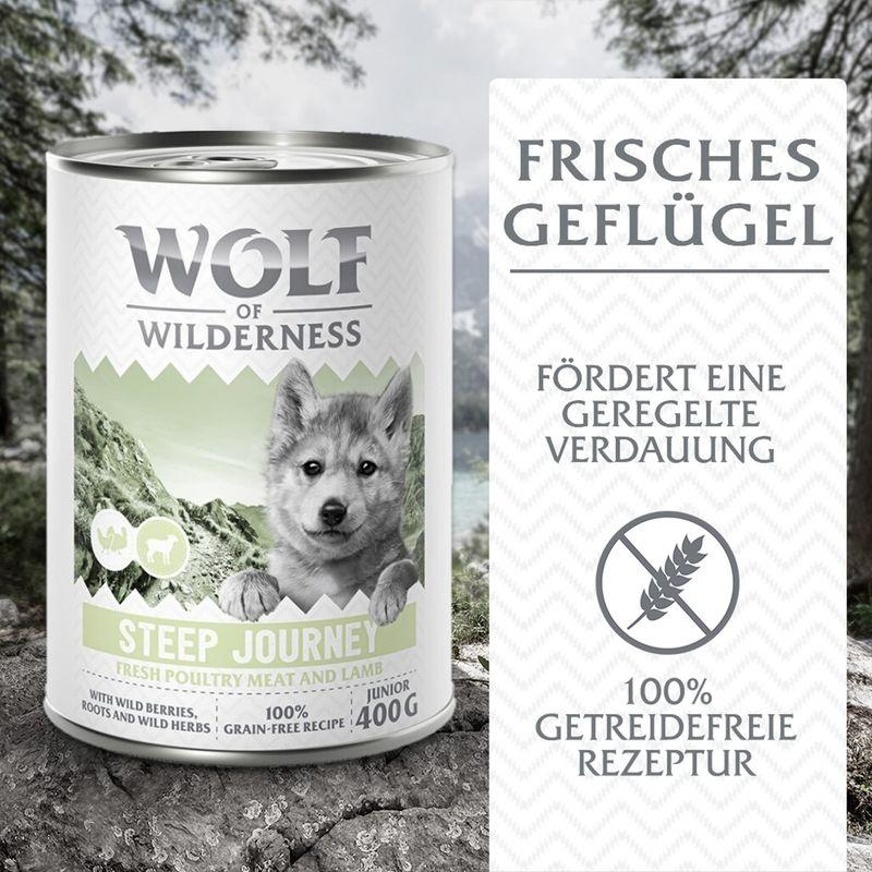 zooplus Wolf of Wilderness Junior - mit viel frischem Geflügel 6 x 400 g kaufen Meist gekauft
