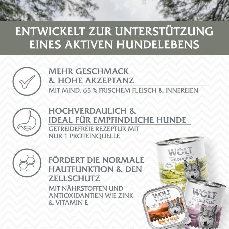 zooplus Wolf of Wilderness Adult - Single Protein 6 x 800 g kaufen Günstig kaufen