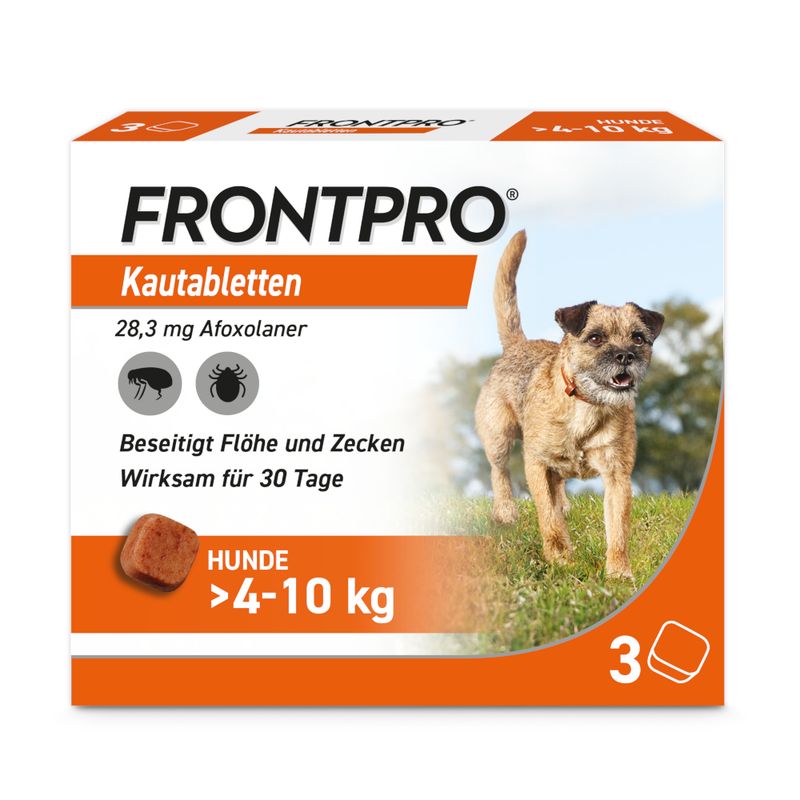 zooplus Frontpro Kautablette gegen Zecken und Flöhe für Hunde >4 bis 10 kg kaufen
