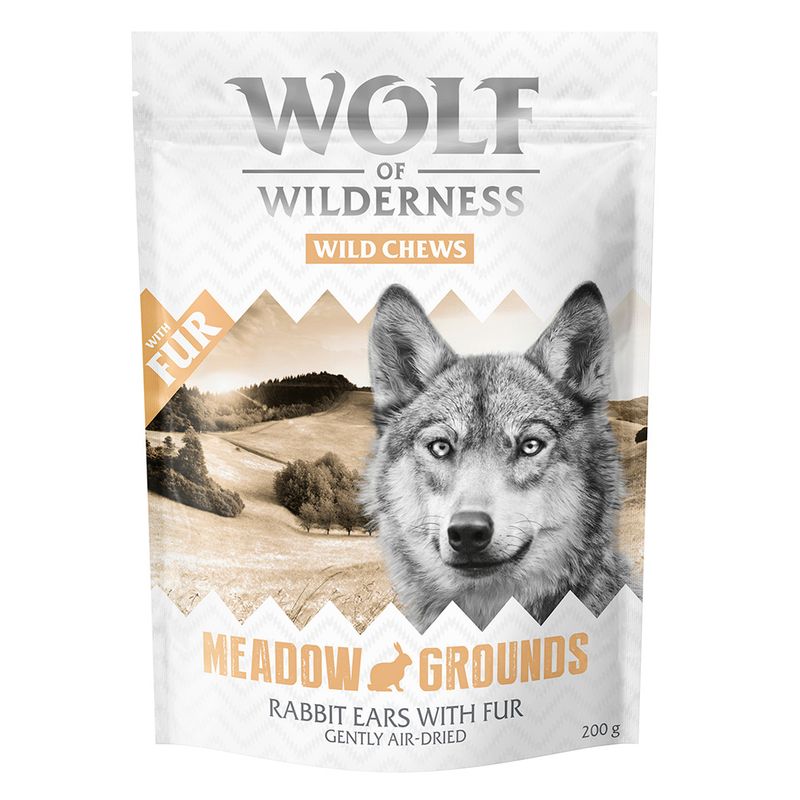 zooplus Wolf of Wilderness - Kaninchenohren mit Fell kaufen 50% Rabatt für begrenzte Zeit