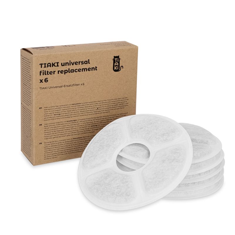 zooplus TIAKI Universal-Ersatzfilter für Trinkbrunnen kaufen Begrenztes Angebot