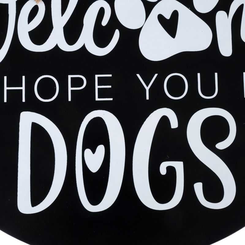 zooplus TIAKI Türschild Welcome - We Hope You Like Dogs kaufen Exklusive Angebote