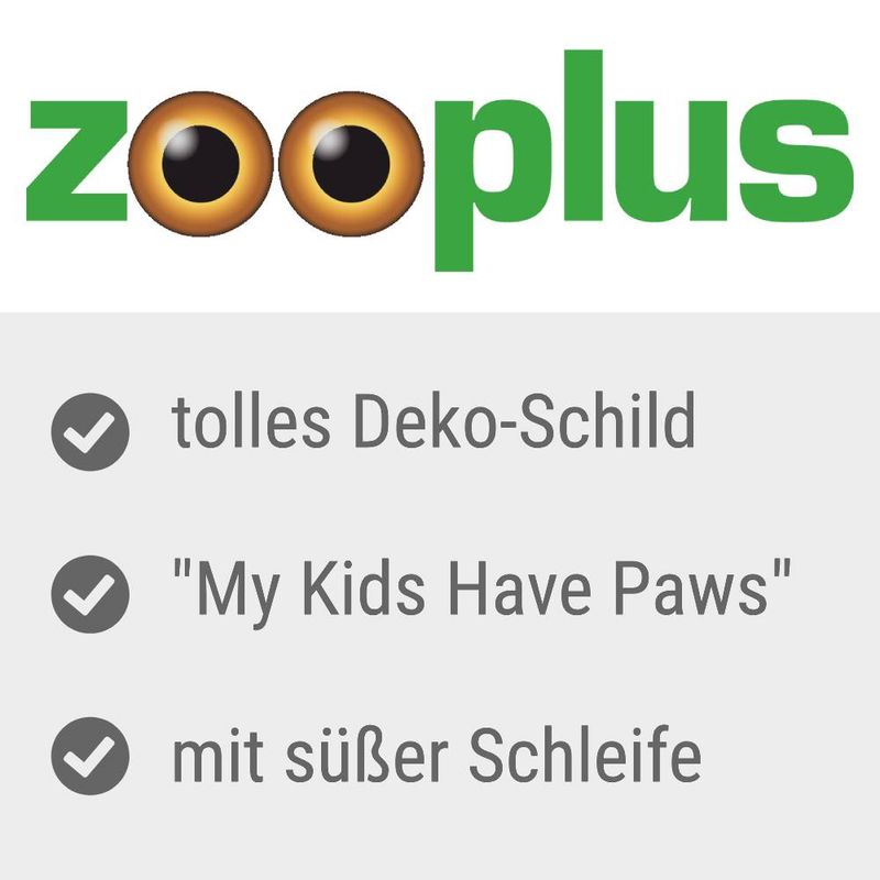 zooplus Türschild My Kids Have Paws kaufen Blitzangebot