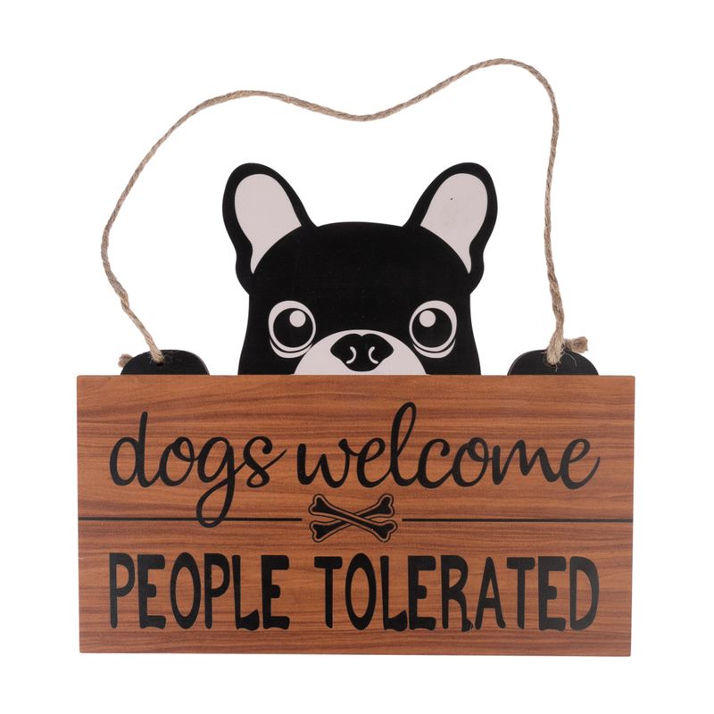 zooplus TIAKI Türschild Dogs Welcome People Tolerated kaufen