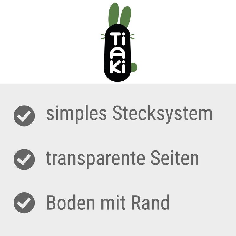 zooplus TIAKI Indoor Freigehege für Kleintiere zum Stecken mit Boden kaufen Exklusivangebot