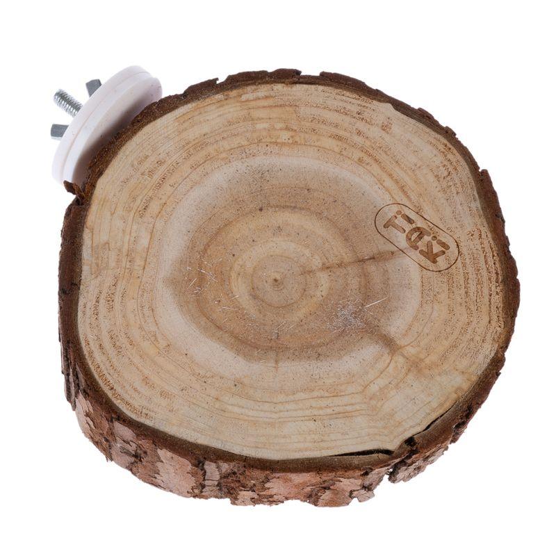 zooplus TIAKI Holzplattform mit Rinde rund kaufen