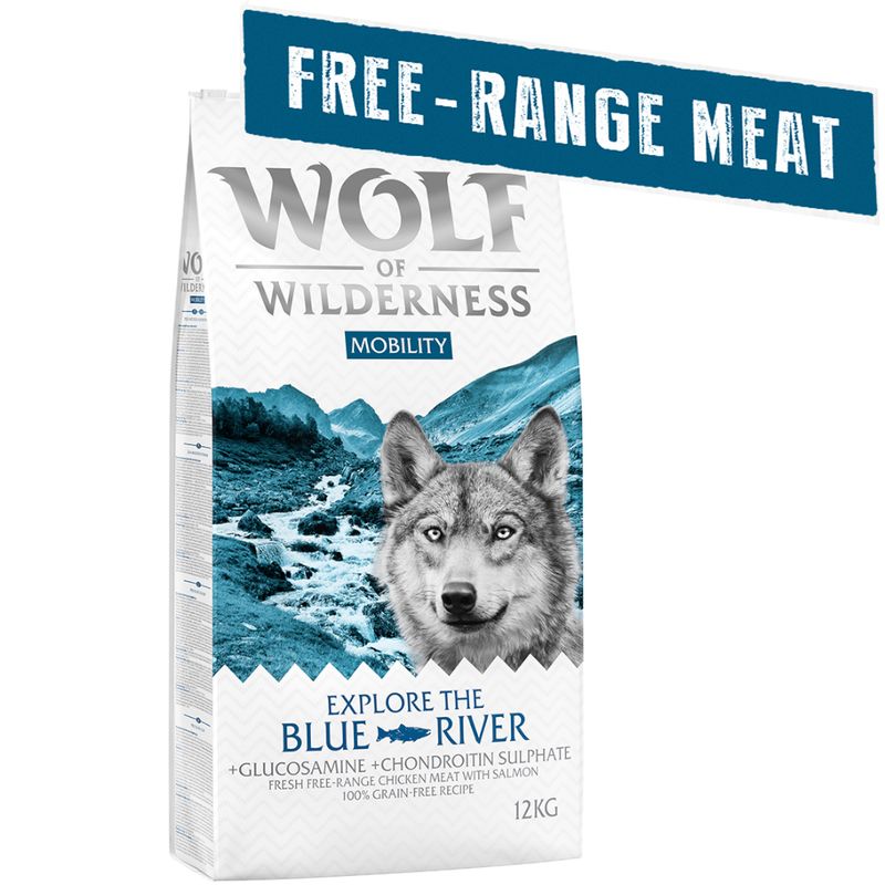 zooplus Wolf of Wilderness Explore The Blue River Mobility - Freilandhuhn & Lachs kaufen zollfrei