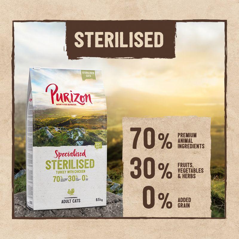 zooplus Purizon Sterilised Adult Truthahn & Huhn - getreidefrei kaufen Flash Sale