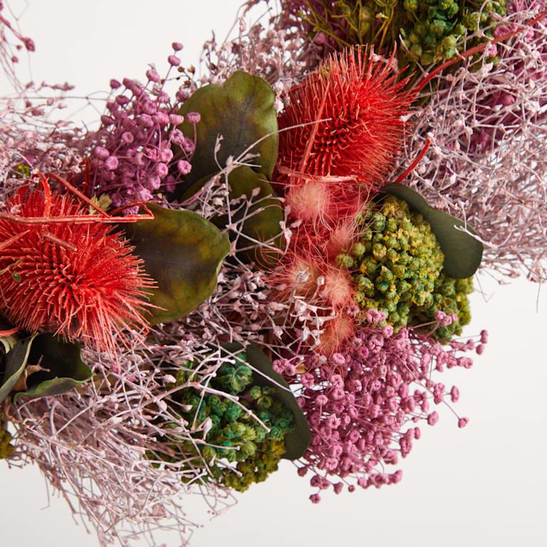 blume2000 Trockenblumenkranz Pink Shades Großer Ausverkauf