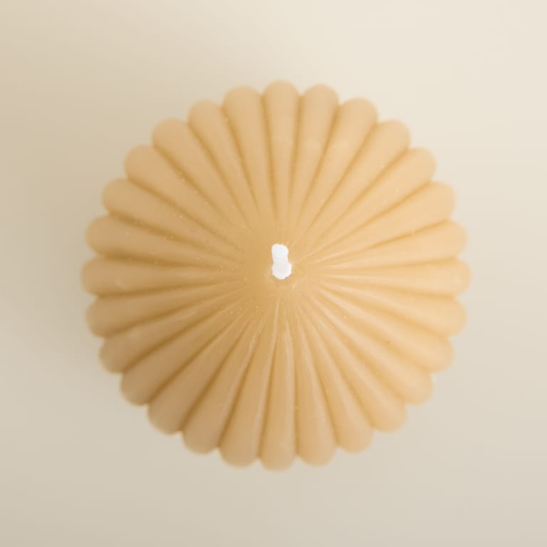 blume2000 Kerze Ei Rille Beige Saisonschlussverkauf