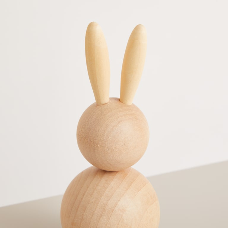 blume2000 Deko Holzhase Groß Natur Tiefpreis