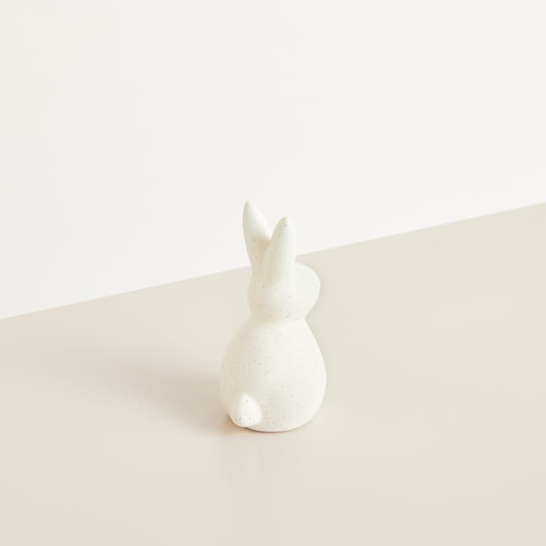 blume2000 Deko Hase Keramik Weiß Klein Letzte 2 Tage