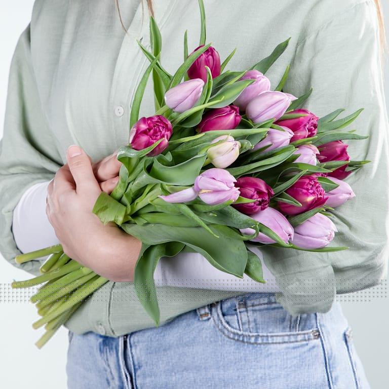 blume2000 Lila Tulpen - 20 Stiele Discount Store für neue Produkte