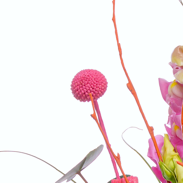 floraprima Blumenstrauß Frühlingstanz mit Ferrero Giotto 3er