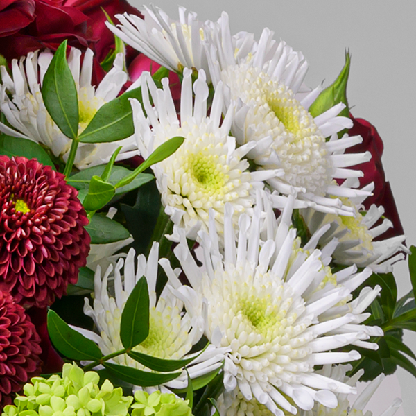 floraprima Blumenstrauß Blütenromanze mit Vase & Ferrero Giotto 3er Letzte 3 Tage