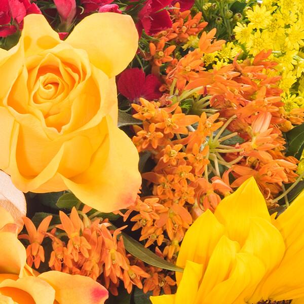 floraprima Blumenstrauß Frühlingsgefühl mit Vase & Ferrero Giotto 3er Neueste Mode
