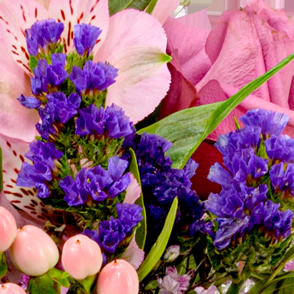 floraprima Premiumstrauß Blütenstar mit Premiumvase & Ferrero Giotto 3er Blitzangebot