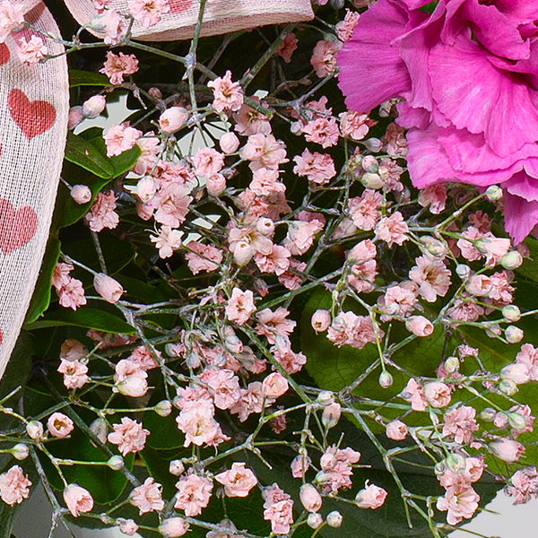 floraprima Blumenstrauß Blütenromanze mit Vase & Ferrero Giotto 3er VIP-Rabatte